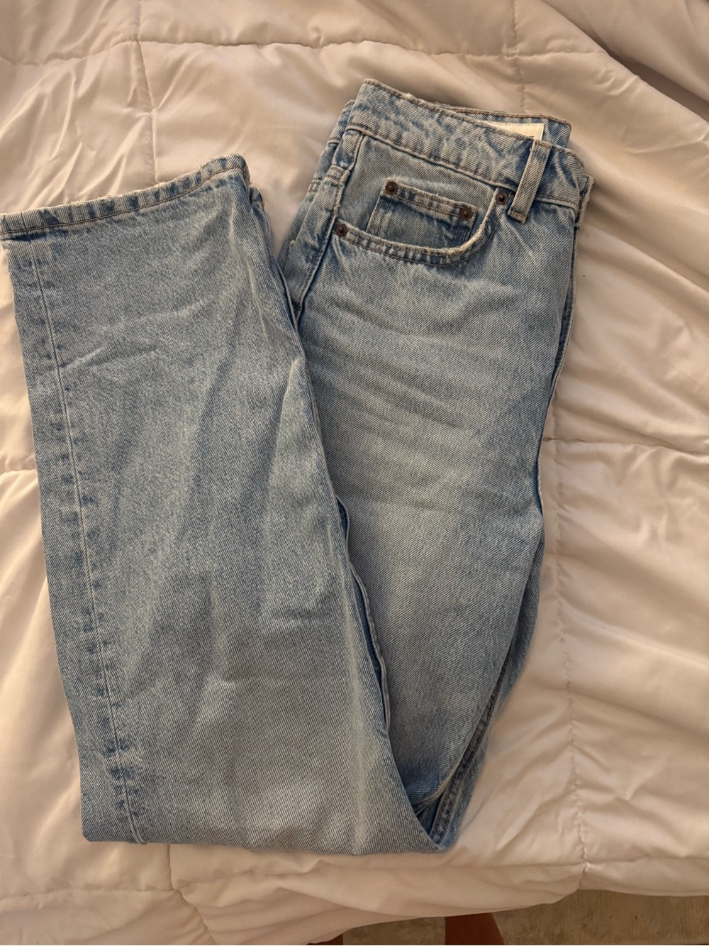 Zara Light Blue Straight Leg Women’s Jeans